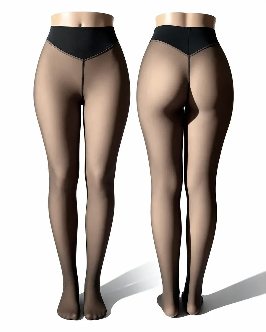 SheerSculpt™ Thermal Tights – Smoothing & Fleece-Lined