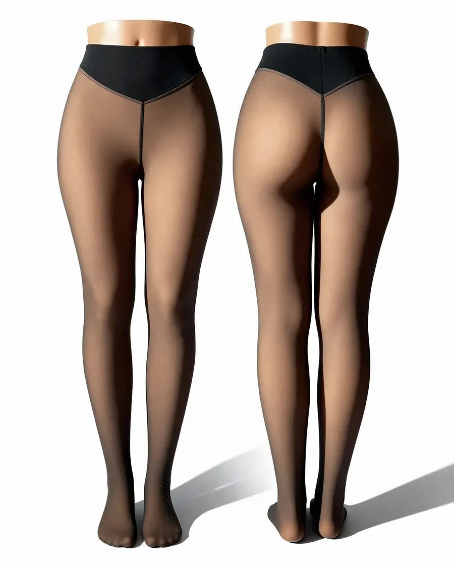 SheerSculpt™ Thermal Tights – Smoothing & Fleece-Lined