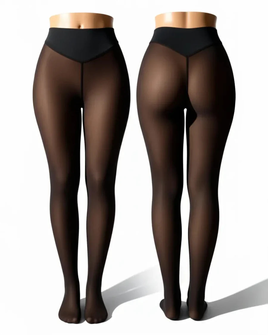 SheerSculpt™ Thermal Tights – Smoothing & Fleece-Lined