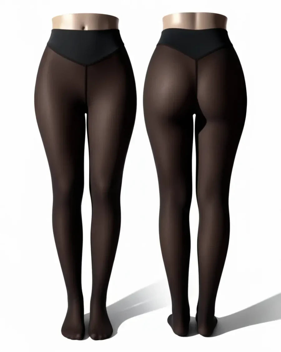 SheerSculpt™ Thermal Tights – Smoothing & Fleece-Lined