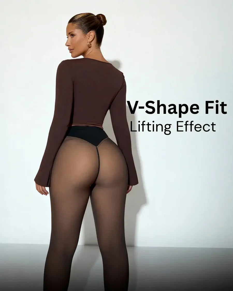 SheerSculpt™ Thermal Tights – Smoothing & Fleece-Lined