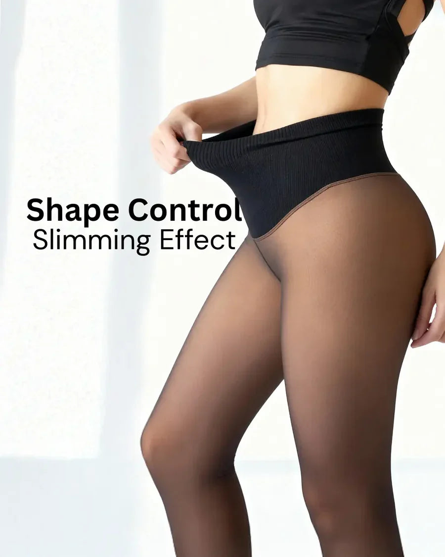 SheerSculpt™ Thermal Tights – Smoothing & Fleece-Lined