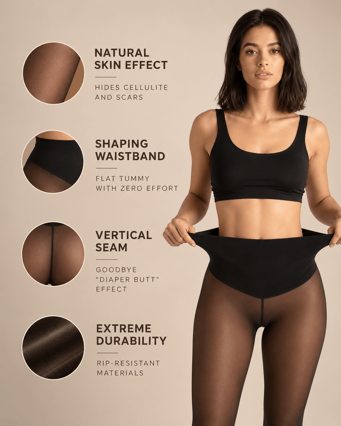 SheerSculpt™ Thermal Tights – Smoothing & Fleece-Lined