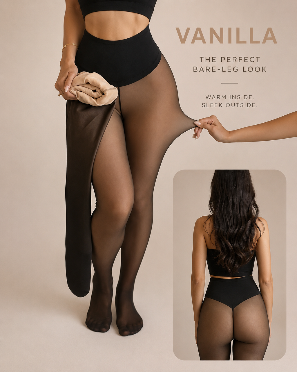 SheerSculpt™ Thermal Tights – Smoothing & Fleece-Lined