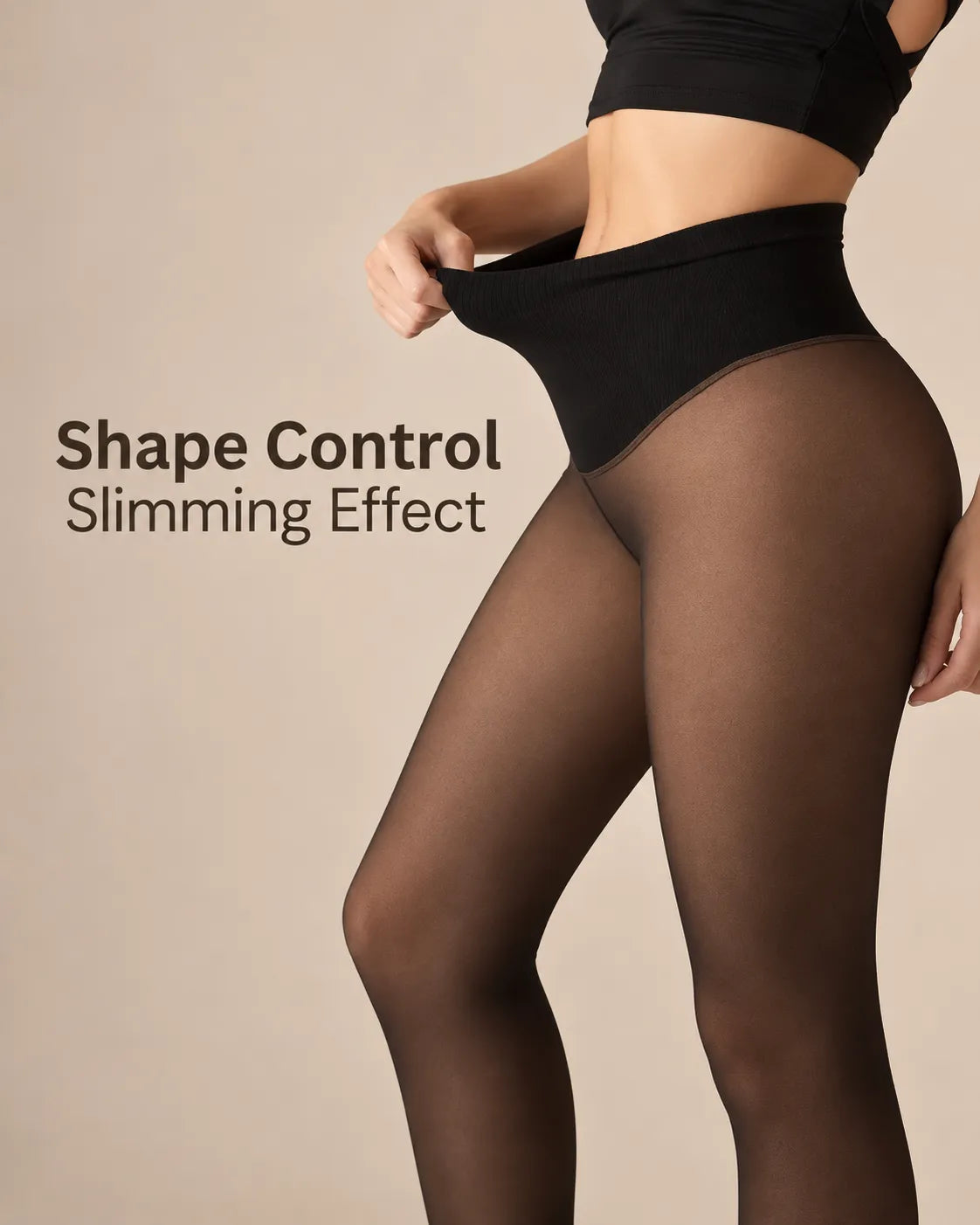 SheerSculpt™ Thermal Tights – Smoothing & Fleece-Lined